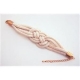 1 Verschluss Endkappen Carabiner + Verlängerungskette 3mm roségold