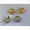 10 Perlkappen Blumenform 15mm silberfarbig