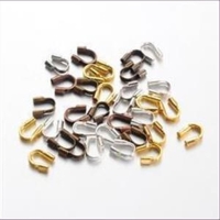 10 Drahtenden Drahtösen Fadenschutz bronze altmessing
