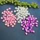 50 Acrylperlen Herz 8x4mm lila