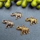 10 Anhänger Elefant altsilber