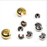 100 Kaschierperlen 4mm platin