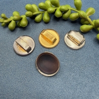 1 Schale für Cabochons mit Schlaufe 14/16mm platin...