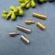 1 Gummi Steckverschluss 4mm innen 2.Wahl silberfarbig