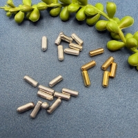 20 Gummischützer Nadelstopper 11x4mm versilbert
