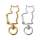 1 Carabiner Schlüsselring Katze