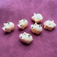 1 Anhänger Schwein 1 = 20x16mm