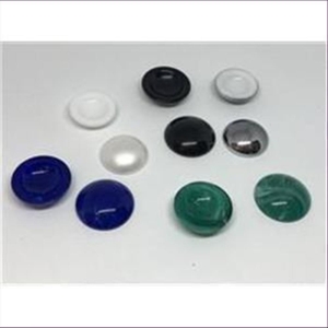 10 Cabochons 14mm weiß perlmutt