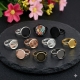 1 Fingerring Ringrohling für Cabochon Capuchon