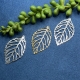 1 Pressung filigranes Blatt platinfarbig