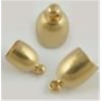 2 Endkappen Glockenform 4,5mm ca. 4,5mm silberfarbig
