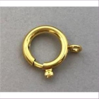 10 Springringe rund 12mm Farben silberfarbig...