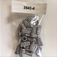 1 Acrylperle antiksilber altsilber 5