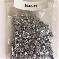 1 Acrylperle antiksilber altsilber 5