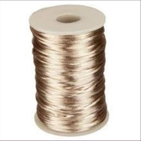 5meter  Satinband 2mm champagner