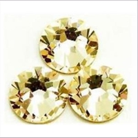 5 Similisteine flach SS14 3,5mm cristall (silber Verspiegelung)