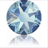 10 Similisteine flach SS9 PP19 cristall AB (silber Verspiegelung)