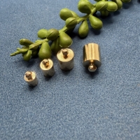 10 Endkappen zum Einkleben 4-8mm innen 8mm  vergoldet