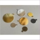 10 runde Anhängerplatten zum Kleben für Cabochons 10mm versilbert