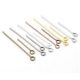 10gr. Kettelstifte Ösenstifte diverse Versionen 40x0,7mm goldfarbig