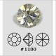 10 Similisteine PP31  3,8mm cristal AB (ohne Verspiegelung)