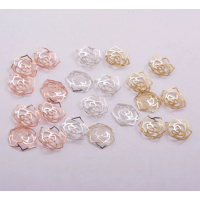 20 Perlkappel Perlenkappen Rose 10mm Rosegold