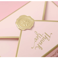 10  Geschenkverpackungen rosa Box mit Siegel