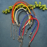 1 Armband geflochten 18cm + Verlängerung dunkelblau