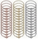 1 Armkette Bettelarmband mit Knebelverschluss platin