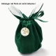 1 Samtbeutel Osterhase Hasenohren blau (dunkelblau)