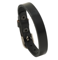 1 Armband aus Leder 24x1cm braun