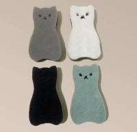 1 Spülschwamm Katze hellblau