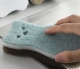 1 Spülschwamm Katze hellblau