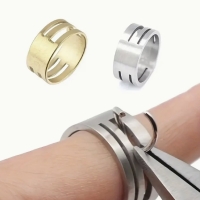 1 Ringbiegegerät Fingerring goldfarbig