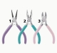1 Werkzeug Rundzange pastellfarben