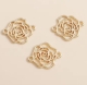 1 Verbindungsteil Zwischenteil Rose Blume gold