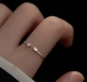 1 Fingerring Solitär Square 925 Silber