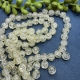 50 Glasperlen Crackle 8mm gelb