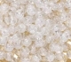 50 Glasperlen Crackle 8mm weiß