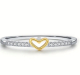 1 Fingerring Herz Verlobungsring 925 Silber 8 = 17,8mm