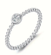 1 Fingerring Solitär Pearls Verlobungsring 925 Silber