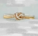 1 Fingerring Knoten Bicolor 925 Silber  16,3mm