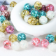 5 Acrylperlen Glitzereffekt 16mm