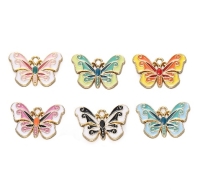 5 Anhänger Schmetterling
