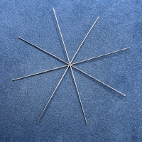 4 Drahtsterne Sternskelette Bastelsterne aus Draht