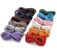 1meter Lederband Rundriemen 2mm schokobraun