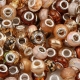 10 Beads Fädelperlen Großlochperlen Herbstfarben