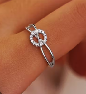 1 Fingerring Round 925 Silber