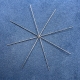 4 Drahtsterne Sternskelette Bastelsterne aus Draht B = 15,0cm Durchmesser