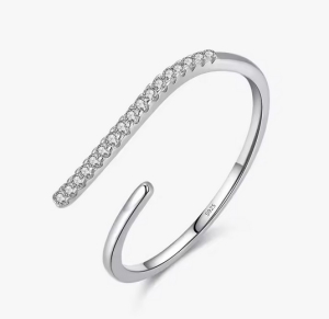 1 Fingerring modern 925 Silber